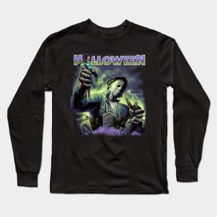 Halloween Graveyard revised Long Sleeve T-Shirt